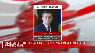 SINDICATELE DIN EDUCAȚIE CER DIN NOU MAJORAREA SALARIILOR PROFESORILOR [upl. by Latrell]