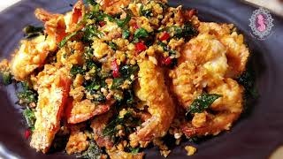 Salted Egg Yolk Prawns  Ultimate Umami Prawns Recipe You Must TRY [upl. by Peedus]