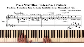 Chopin  Trois nouvelles études N°1 in F minor [upl. by Earal675]