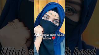 hijab tutorial💙 hijabstyle hijab queen respect shortsvideo hijabtutorial niqab hijabfashion [upl. by Merilee]