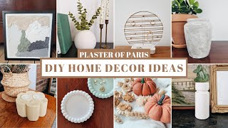 DIY PLASTER OF PARIS HOME DECOR IDEAS  10 easy projects you can make at home [upl. by Denie]