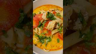 Red curry with noodles thaifood redcurry youtubeshorts [upl. by Schnapp]