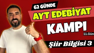 ŞİİR BİLGİSİ 3 Kafiye Şeması  Şiir Türleri  62 Günde AYT EDEBİYAT Kampı 2024 PDF 📌11Gün [upl. by Nickey]