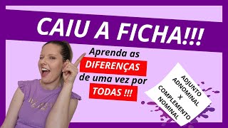 Qual a diferença entre ADJUNTO ADNOMINAL e COMPLEMENTO NOMINAL [upl. by Ripley159]