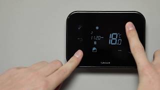 Salus Thermostat  How to set up the Heating or Cooling mode on the iT500 [upl. by Junji]