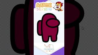 Scratch Drawing  Among Us shorts [upl. by Elinore]