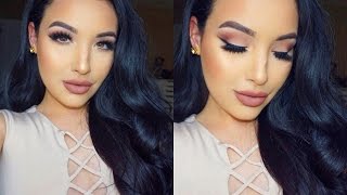 Neutral Glam  My Current Go To Look ♡ Amanda Ensing [upl. by Tterab]