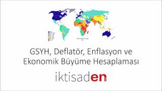 Nominal ve Reel GSYH Deflatör Enflasyon Oranı ve Ekonomik Büyüme Oranı Nasıl Hesaplanır [upl. by Kindig]