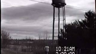 Eastland Water Tower Falls Down [upl. by Carrnan]