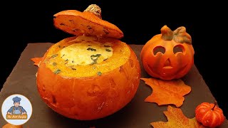 Potimarron Farci au Four  Recette Simple pour Halloween [upl. by Alaikim]