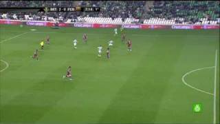 Real Betis 3  FC Barcelona 1  31  Copa 14  19012011 [upl. by Ydniahs152]