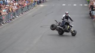 Freestyle na motocyklach i quadzie Koło 24062017 okrągłemiastopl [upl. by Ahsakal671]