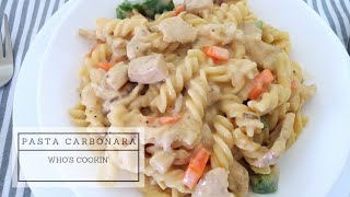 Pasta Carbonara Recipe  Resepi Makaroni Carbonara Cheese  Chicken Carbonara [upl. by Adnorhs858]