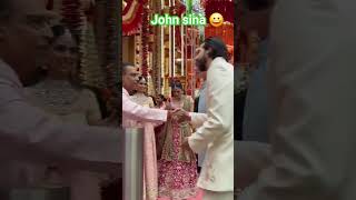 John Cena and Ambanis weddingjoncena viralvideo bollywood ambani wedding [upl. by Balthasar]