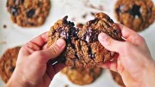 The Best Flourless Chewy Chocolate Chunk Cookies [upl. by Aztiray]