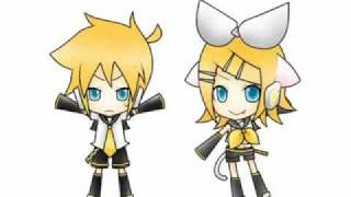 Kagamine Len and Rin Kyu Kyu Kyu Nyah♪ Dance [upl. by Tingey]