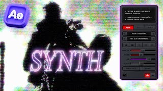 How to create DIGITAL CRT SYNTH effect w this NEW PLUGIN after effects [upl. by Luehrmann83]