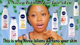 THIS IS WHY NIVEA BODY LOTION KEEPS MAKING YOU GO DARK BEST NIVEA BODY LOTIONS FOR FAIR SKINnivea [upl. by Obe831]