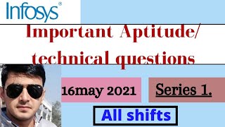 Infosys aptitude technical ability question answer16May shift 1info qa seriesinfosys preparation [upl. by Yahs]