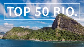 TOP 50 RIO DE JANEIRO  Guia com  50 ATRAÇÕES para você escolher O QUE FAZER na Cidade Maravilhosa [upl. by Mainis]