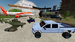 Buying Abandoned Airport Full of Huge Airplanes and Jets  Farming Simulator 22 [upl. by Panthea762]