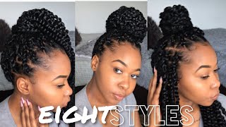 How To Style Passion Twist  8 Easy Styles  Kinzey Rae [upl. by Nahgiem]