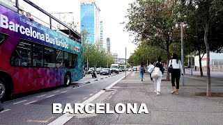 4K BARCELONA Walking Tour  TARRAGONA STREET  October 2023 SPAIN 4K [upl. by Retsam]