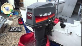 1987 Mariner 40 hp outboard [upl. by Kila]