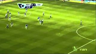 Newcastle United 0  2 Everton Goal Ross Barkley 25 March 2014 [upl. by Ariahs257]