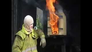 Fire Training  Demonstration of a Flashover [upl. by Ewnihc]