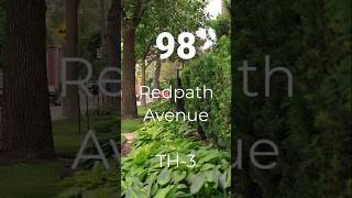 98 Redpath Avenue TH3  Property Walkthroug shorts [upl. by Nnaycart]