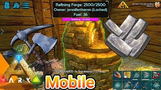 HOW TO GET METAL INGOTS FAST  ARK SURVIVAL EVOLVED MOBILE  AndroidiOS [upl. by Aaronson480]