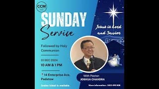 Jesus is Lord and Saviour  Ps Joshua Chandra  CCM Church Sydney [upl. by Adyahs969]