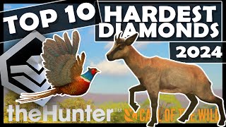 TOP 10 HARDEST DIAMONDS amp HOW to FIND THEM in 2024  Call of the Wild [upl. by Znerol]