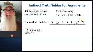 Indirect Truth Tables for Arguments Part I [upl. by Eelahs]