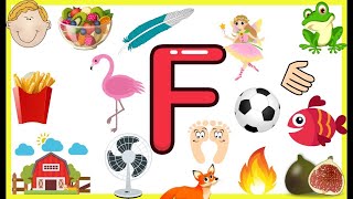 Words That Start With Letter F  Words Begin with F  Phonics letter F  Vocabulary For Kids [upl. by Ennagem]