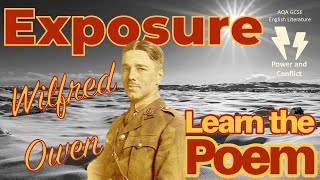 Exposure Wilfred Owen best analysis GCSE lit poem analysis learn Power and Conflict [upl. by Riva]