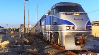 Amtrak amp Metrolink Trains in Laguna Niguel October 13th 2013 [upl. by Heger]