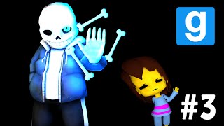 FRISK VS SANS  GMod Sandbox 3 Funny Moments [upl. by Ardnekat5]