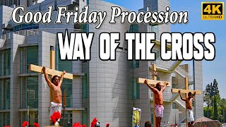 Good Friday Procession  Reenactment of Stations of the Cross  Christ Cathedral California 4K [upl. by Rambow]