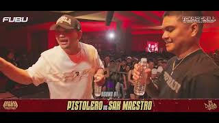 SAK MAESTRO VS PISTOLERO hiphop support supportlocal [upl. by Arbma]