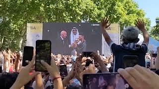 Argentina  Francia  Qatar 2022  Messi levanta la copa  Parque Centenario 18122022 [upl. by Sitelc]