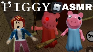 ASMR PLAYING PIGGY ON ROBLOX 🐷😱 [upl. by Wilone]