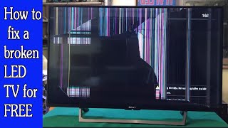 How to fix a broken LED TV for FREE and give it a second life  LED TV Repair [upl. by Katie634]