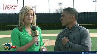 Notre Dame Baseball Coach Mik Aoki Interview  Notre Dame Day 2015 [upl. by Columbyne]