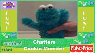 2007 Sesame Street Talking Cookie Monster Chatters Plush By Fisher Price [upl. by Yelyak125]