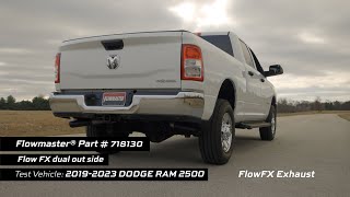 Flowmaster FlowFX DualExit Rear Exhaust System for 20142023 RAM 25003500 64L HEMI 718130 [upl. by Eustazio674]