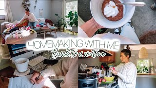 HOMEMAKING WITH ME Back Into A Routine Tres Chic Mama [upl. by Savil]