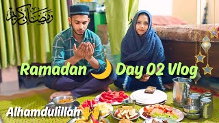 Ramadan day 02 vlog 🌙  sehri to iftar  ramadan mubarak  Raj vlogger [upl. by Halsted496]