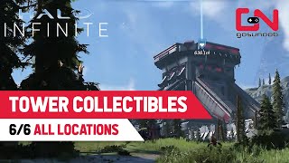 The TOWER ALL COLLECTIBLES Locations Halo Infinite [upl. by Alderson120]